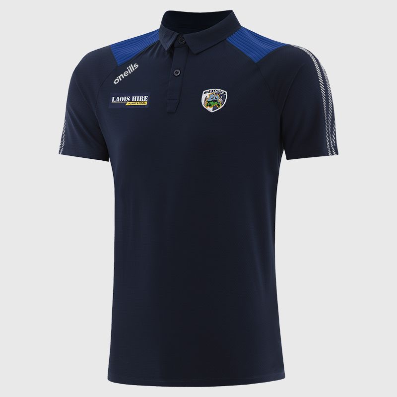 Men's Laois GAA navy Dynamo Polo Shirt from O'Neills.