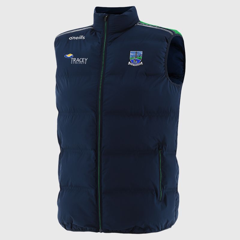 O'Neills Fermanagh GAA Men's Dynamo Padded Gilet Marine / Green / White