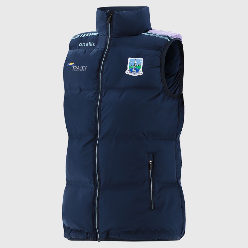 O'Neills Fermanagh GAA Women's Dynamo Padded Gilet Marine / Purple / Green