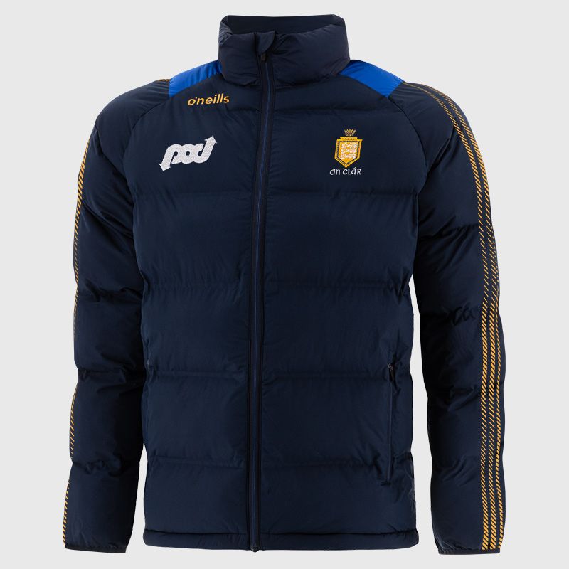 Navy Clare GAA Men's Dynamo Padded Jacket by O’Neills.