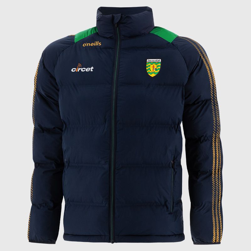 Navy Donegal GAA Men's Dynamo Padded Jacket by O’Neills.