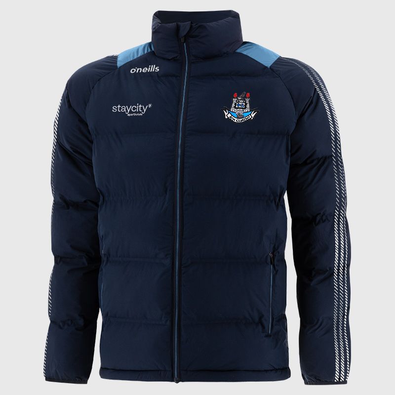 Navy Dublin GAA Men's Dynamo Padded Jacket by O’Neills.