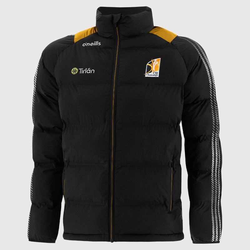 Black Kilkenny GAA Men's Dynamo Padded Jacket by O’Neills.