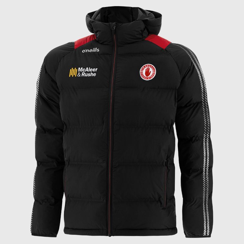 Tyrone GAA Men's Dynamo Hooded Padded Jacket by O'Neills.