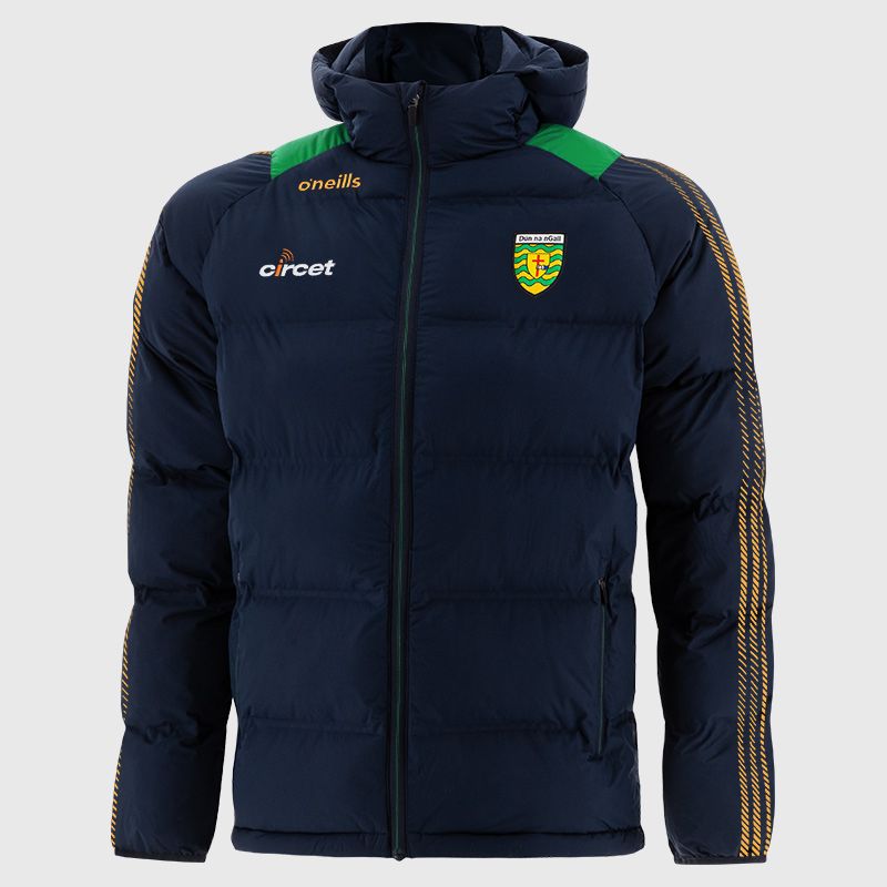 Kids' Donegal GAA Dynamo padded jacket with a hood from O'Neills.