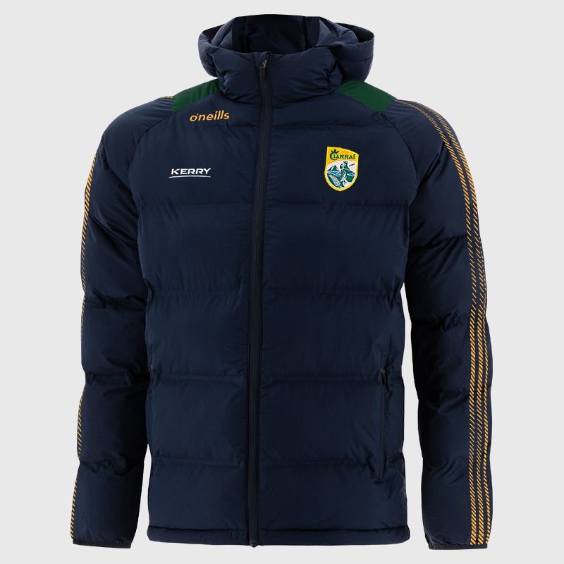Kerry GAA Kids' Dynamo Hooded Padded Jacket by O'Neills.