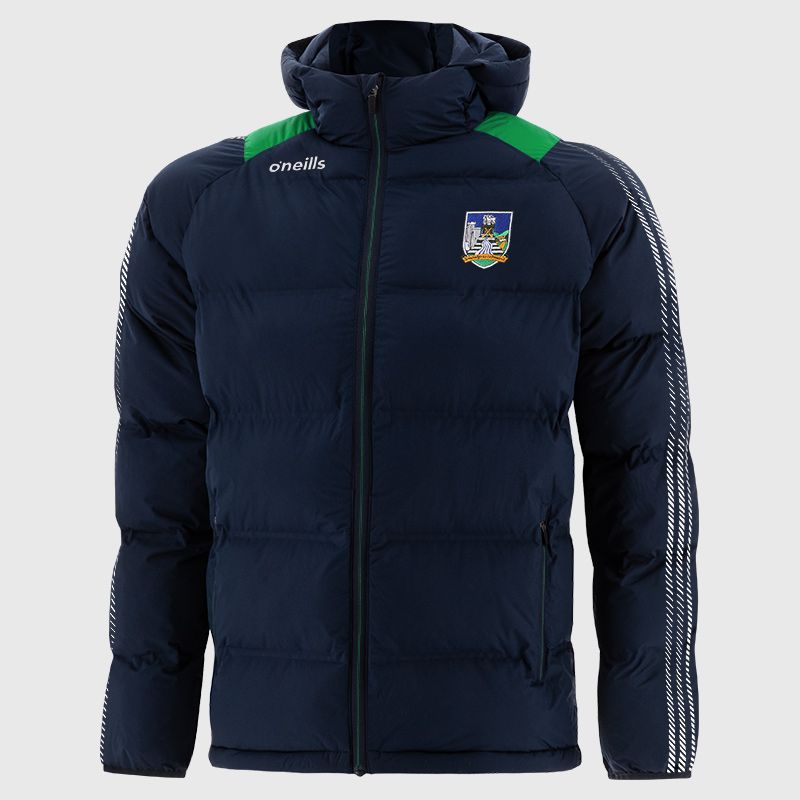 Limerick GAA Men's Dynamo Hooded Padded Jacket by O'Neills.