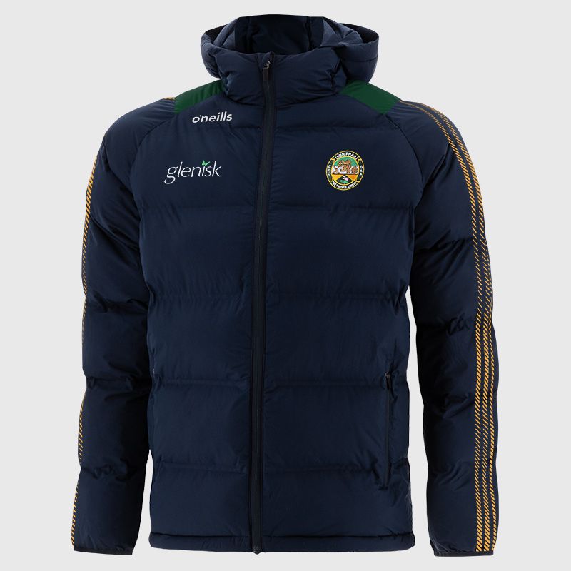 Offaly GAA Kids' Dynamo Hooded Padded Jacket by O'Neills.