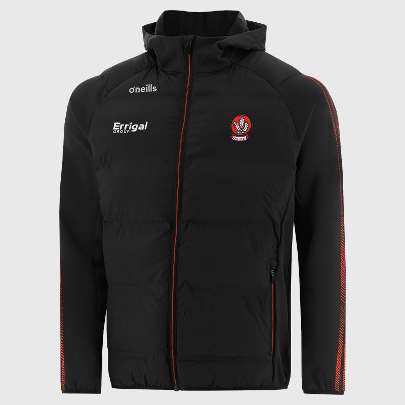 Black Derry GAA Men's Dynamo Lightweight Padded Jacket by O’Neills.