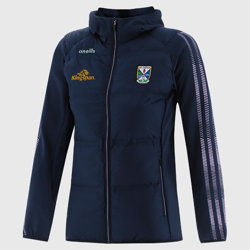 Navy Cavan GAA Kids' Dynamo Lightweight Padded Jacket by O’Neills.