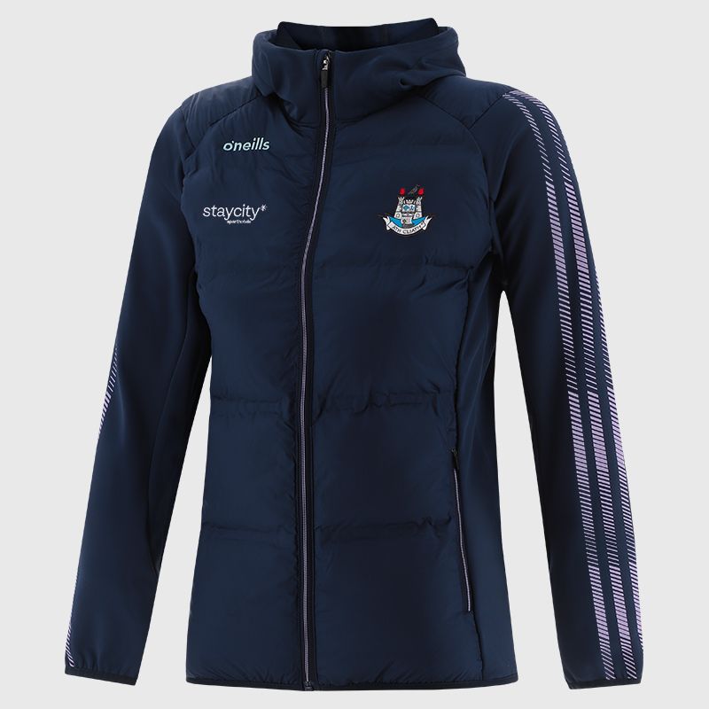 Navy Dublin GAA Kids' Dynamo Lightweight Padded Jacket by O’Neills.
