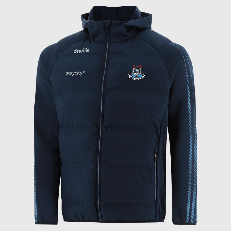 Navy Dublin GAA Kids' Dynamo Lightweight Padded Jacket by O’Neills.