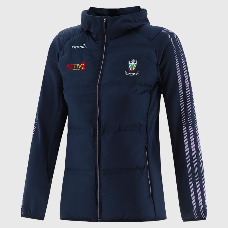 Navy Monaghan GAA Women's Dynamo Lightweight Padded Jacket by O’Neills.