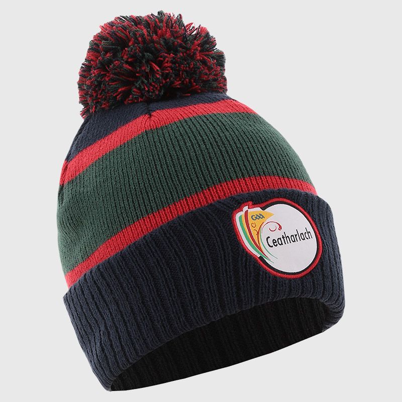 Marine Carlow GAA Adults Dynamo Knitted Bobble Hat by O’Neills.