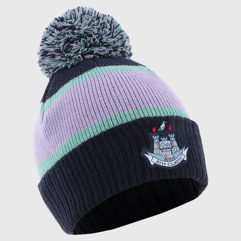 Marine Dublin GAA Adults Knitted Bobble Hat by O’Neills.