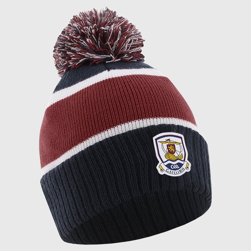 Marine Galway GAA Adults Dynamo Knitted Bobble Hat by O’Neills.
