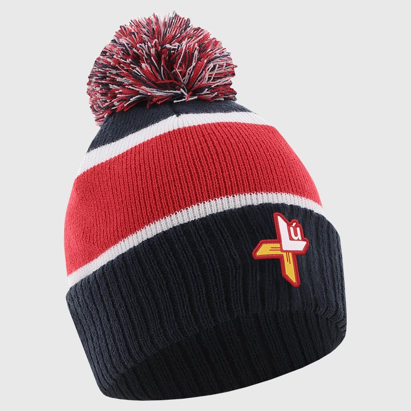 Marine Louth GAA Adults Dynamo Knitted Bobble Hat by O’Neills.