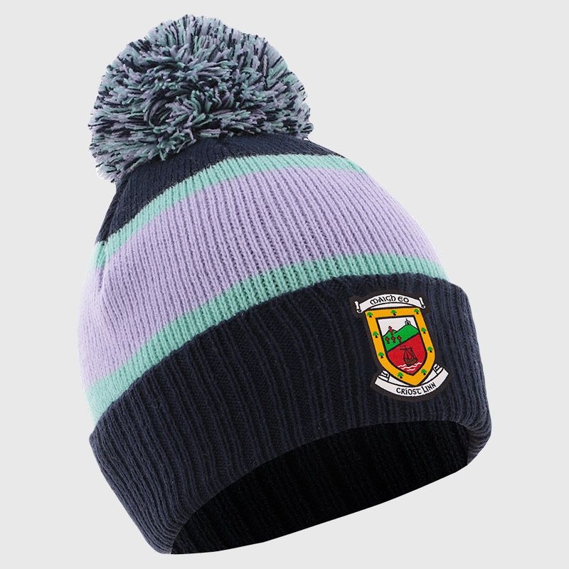 Marine Mayo GAA Adults Dynamo Knitted Bobble Hat by O’Neills.