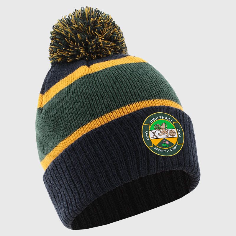Marine Offaly GAA Adults Dynamo Knitted Bobble Hat by O’Neills.