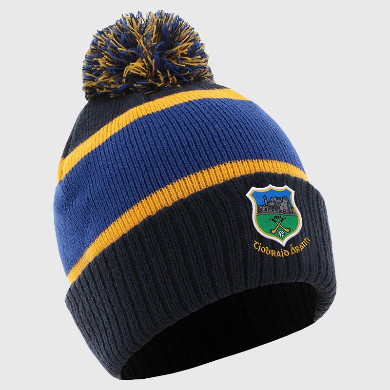 Marine Tipperary GAA Adults Dynamo Knitted Bobble Hat by O’Neills.