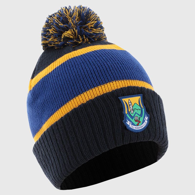 Navy Wicklow GAA Adults Dynamo Knitted Bobble Hat by O’Neills.