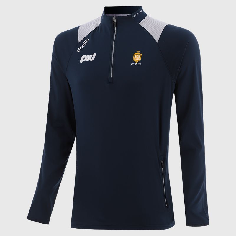 Navy Clare GAA Kids' Dynamo Brushed Half Zip by O’Neills.