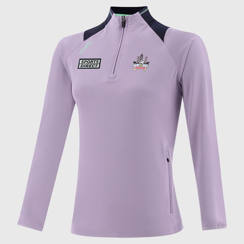 O'Neills Cork GAA Kids' Dynamo Brushed Half Zip Top Purple / Marine / Green