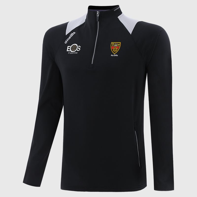 Black Down GAA Men's Dynamo Brushed Half Zip by O’Neills.