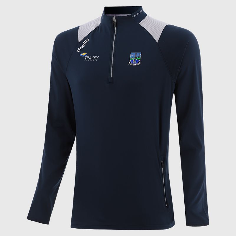 Navy Fermanagh GAA Kids' Dynamo Brushed Half Zip by O’Neills.