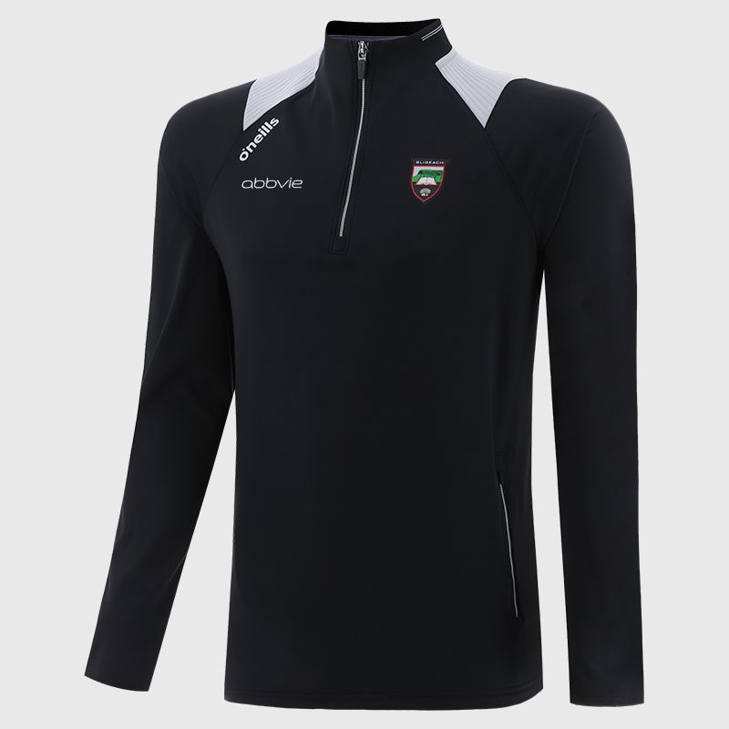 Black Sligo GAA Men's Dynamo Brushed Half Zip by O’Neills.