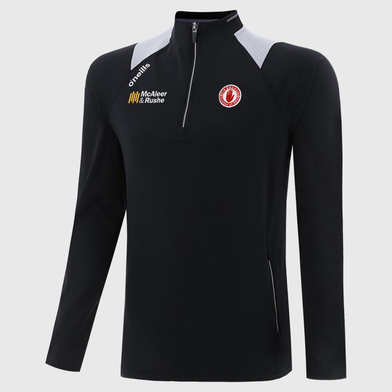 Black Tyrone GAA Men's Dynamo Brushed Half Zip by O’Neills.
