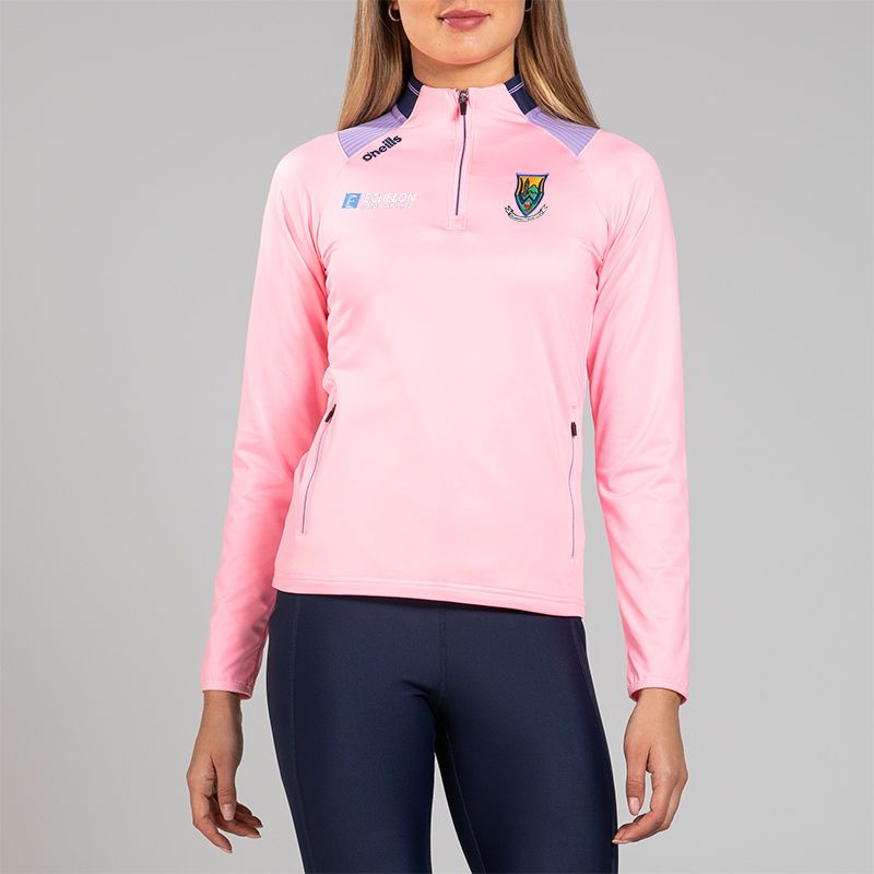 Pink Wicklow GAA Women's Dynamo Brushed Half Zip by O’Neills.