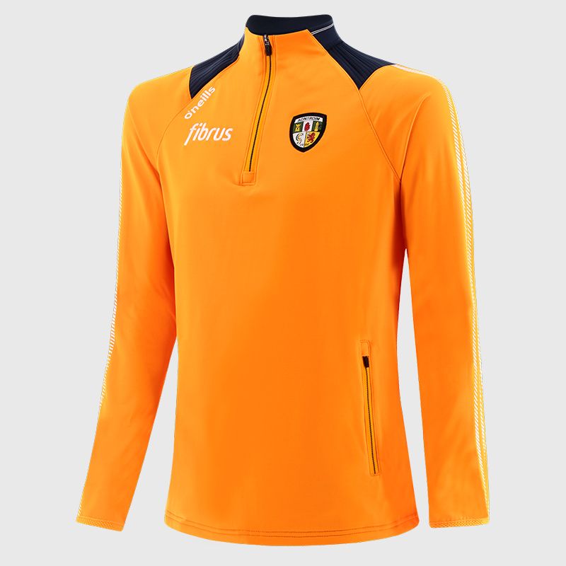 Amber Antrim GAA Kids' Dynamo Brushed Half Zip by O’Neills.