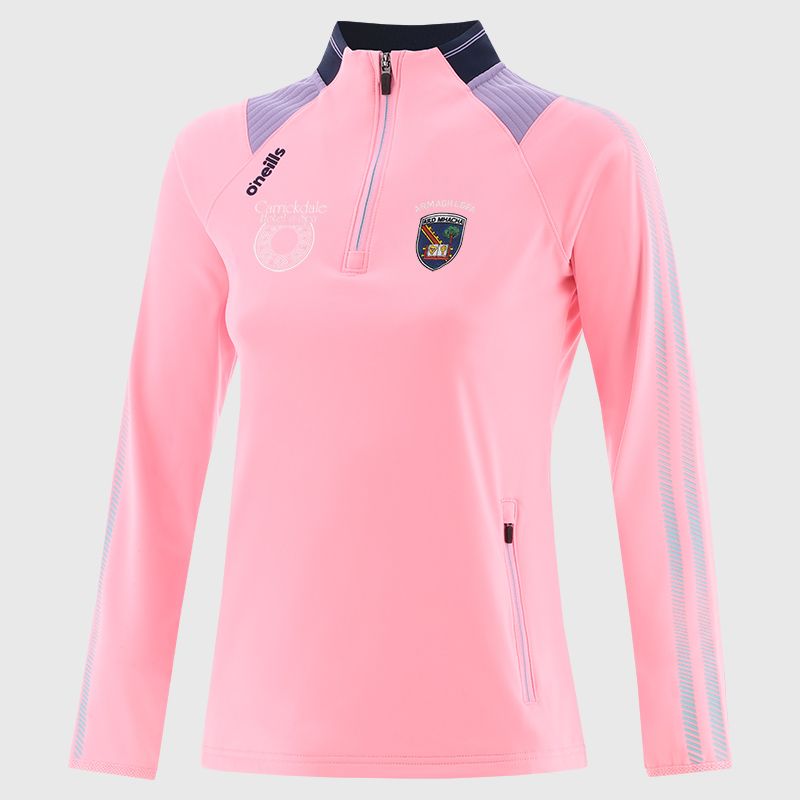 Pink Armagh LGFA Women's Dynamo Brushed Half Zip by O’Neills.
