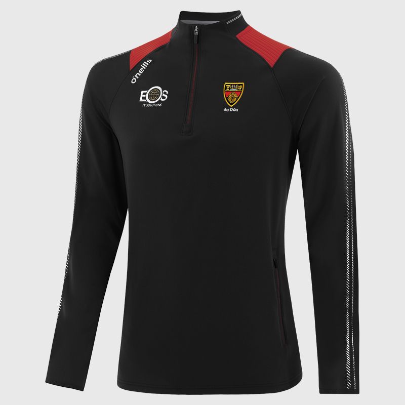 Black Down GAA Kids' Dynamo Brushed Half Zip by O’Neills.