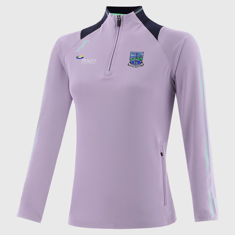 Purple Fermanagh GAA Women's Dynamo Brushed Half Zip by O’Neills.