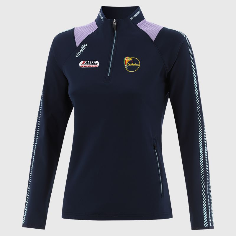 Navy Carlow GAA Women's Dynamo Brushed Half Zip by O’Neills.
