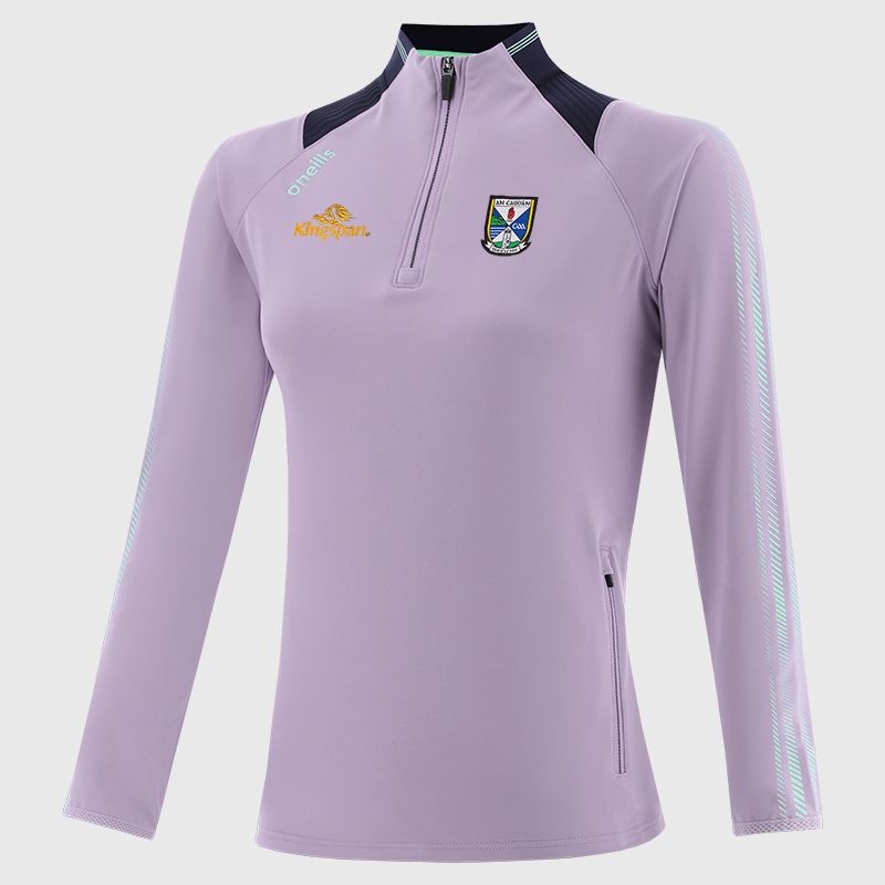 Purple Cavan GAA Women's Dynamo Brushed Half Zip by O’Neills.