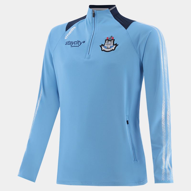 Sky Dublin GAA Kids' Dynamo Brushed Half Zip by O’Neills.