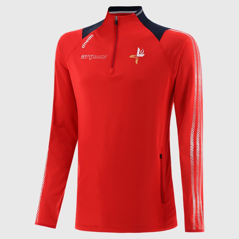 Red Louth GAA Men's Dynamo Brushed Half Zip by O’Neills.