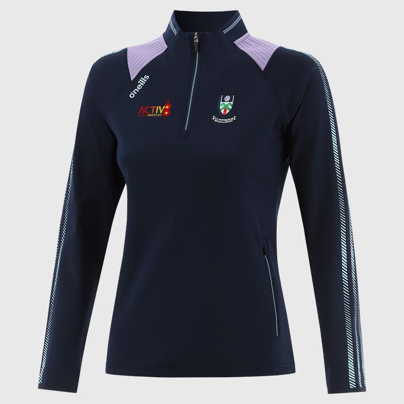 Navy Monaghan GAA Women's Dynamo Brushed Half Zip by O’Neills.