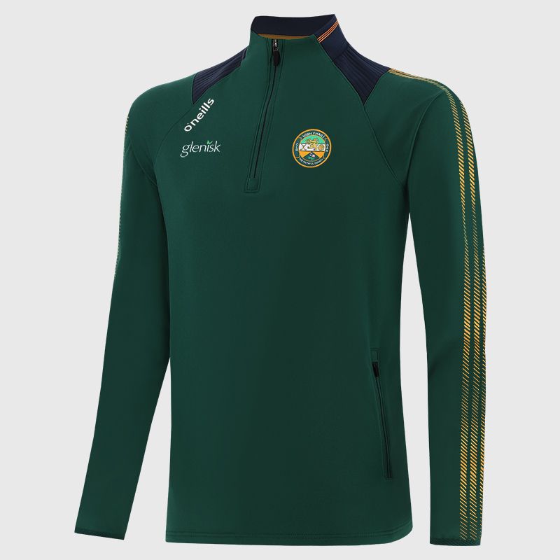 Bottle Offaly GAA Kids' Dynamo Brushed Half Zip by O’Neills.