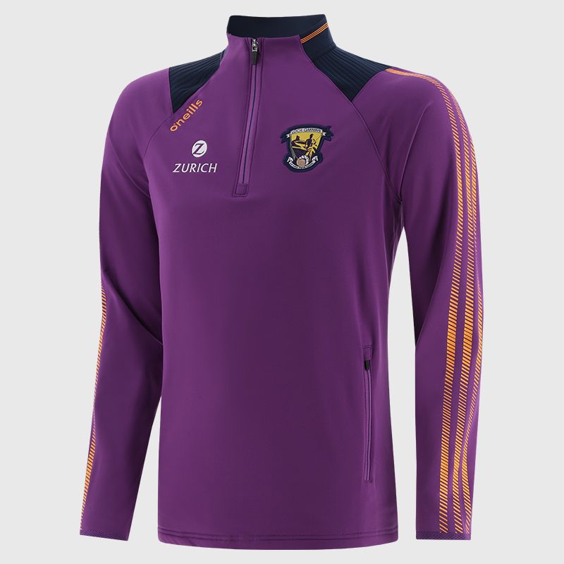 Purple Wexford GAA Kids' Dynamo Brushed Half Zip by O’Neills.