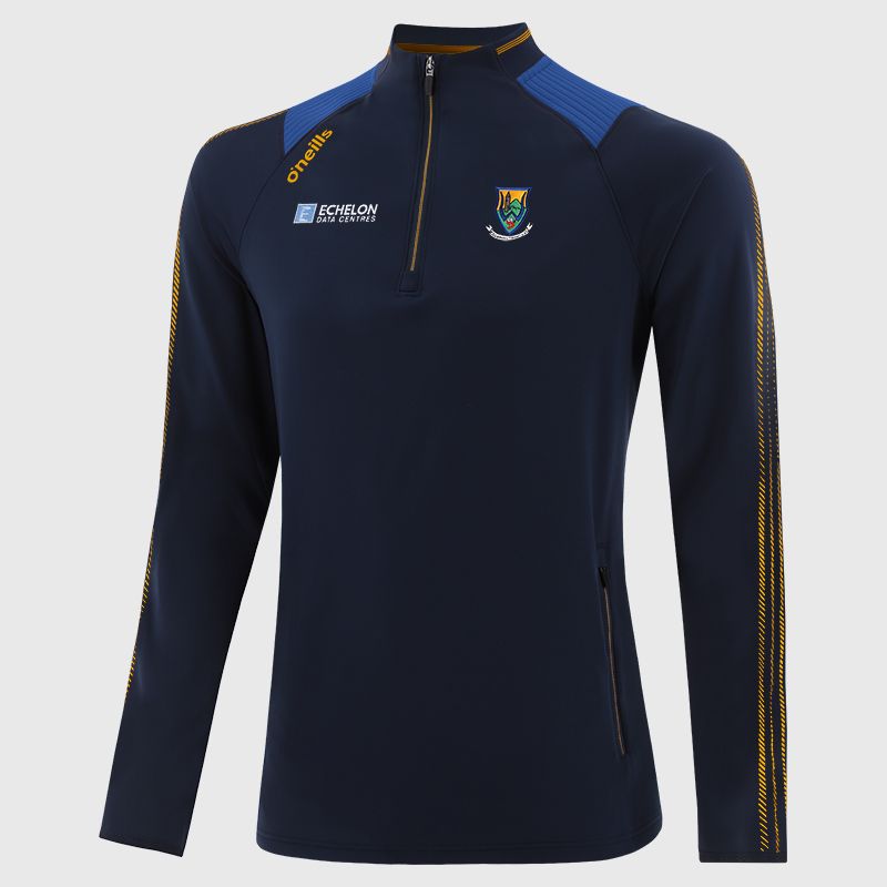 Navy Wicklow GAA Kids' Dynamo Brushed Half Zip by O’Neills.