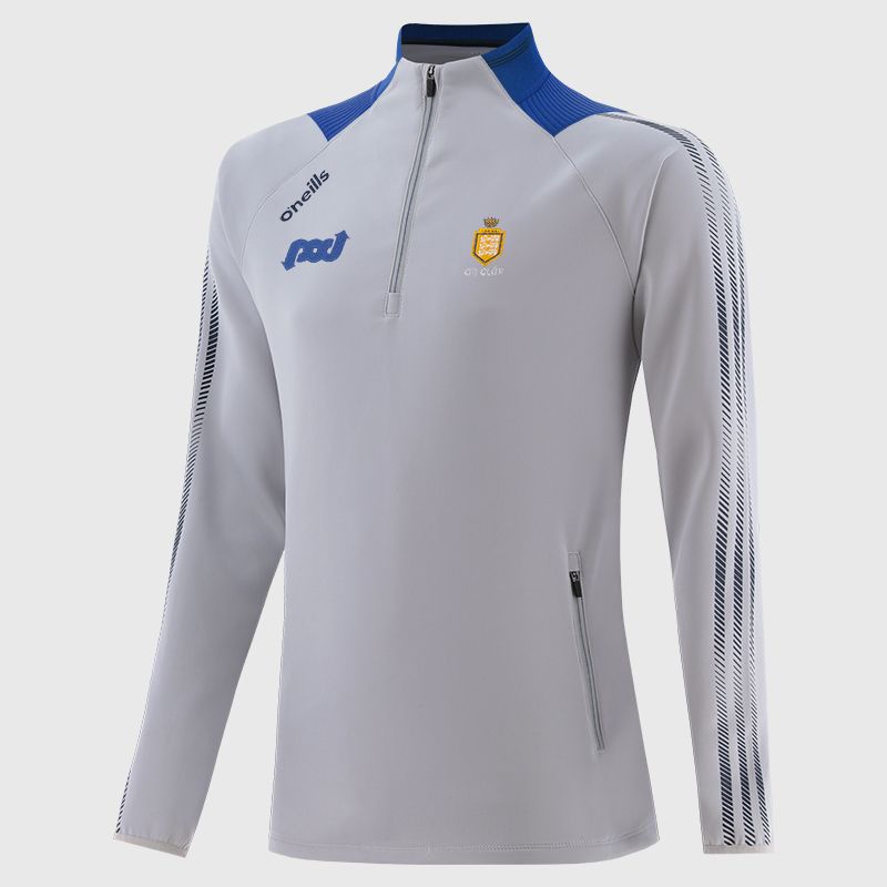 Silver Clare GAA Men's Dynamo Hybrid Half Zip Top by O’Neills.