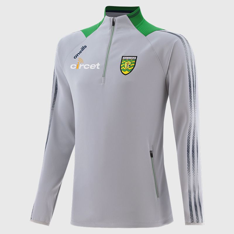 Silver Donegal GAA Men's Dynamo Hybrid Half Zip Top by O’Neills.