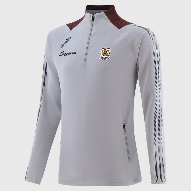 Silver Galway GAA Men's Dynamo Hybrid Half Zip Top by O'Neills.
