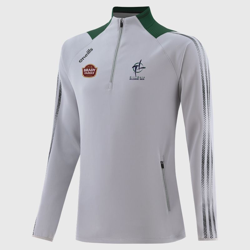 Silver Kildare GAA Men's Dynamo Hybrid Half Zip by O'Neills.