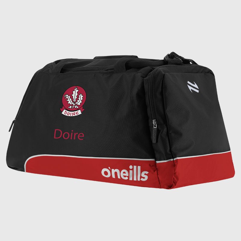 O'Neills Derry GAA Dynamo Holdall Bag Black / Red / White