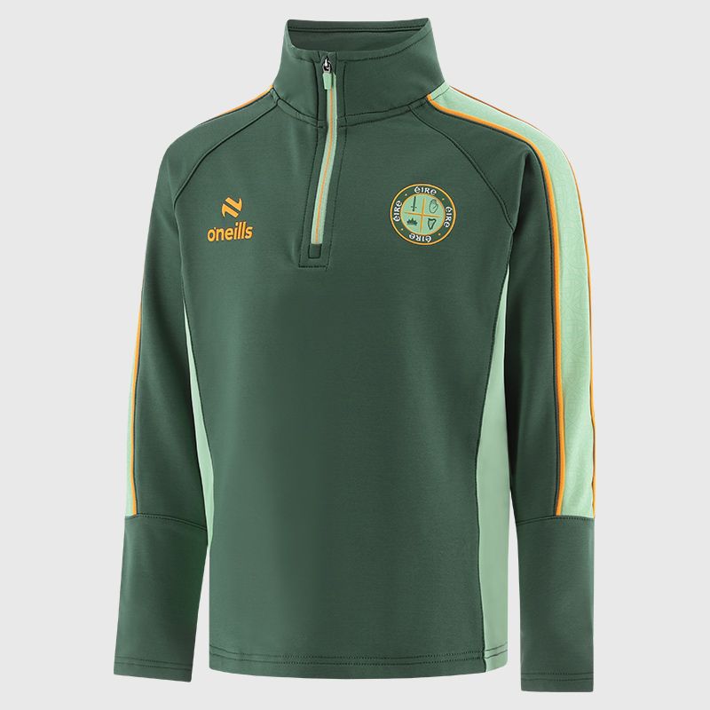 Kids' Elan Eire Brushed Half Zip Top Green from O’Neills Sportswear